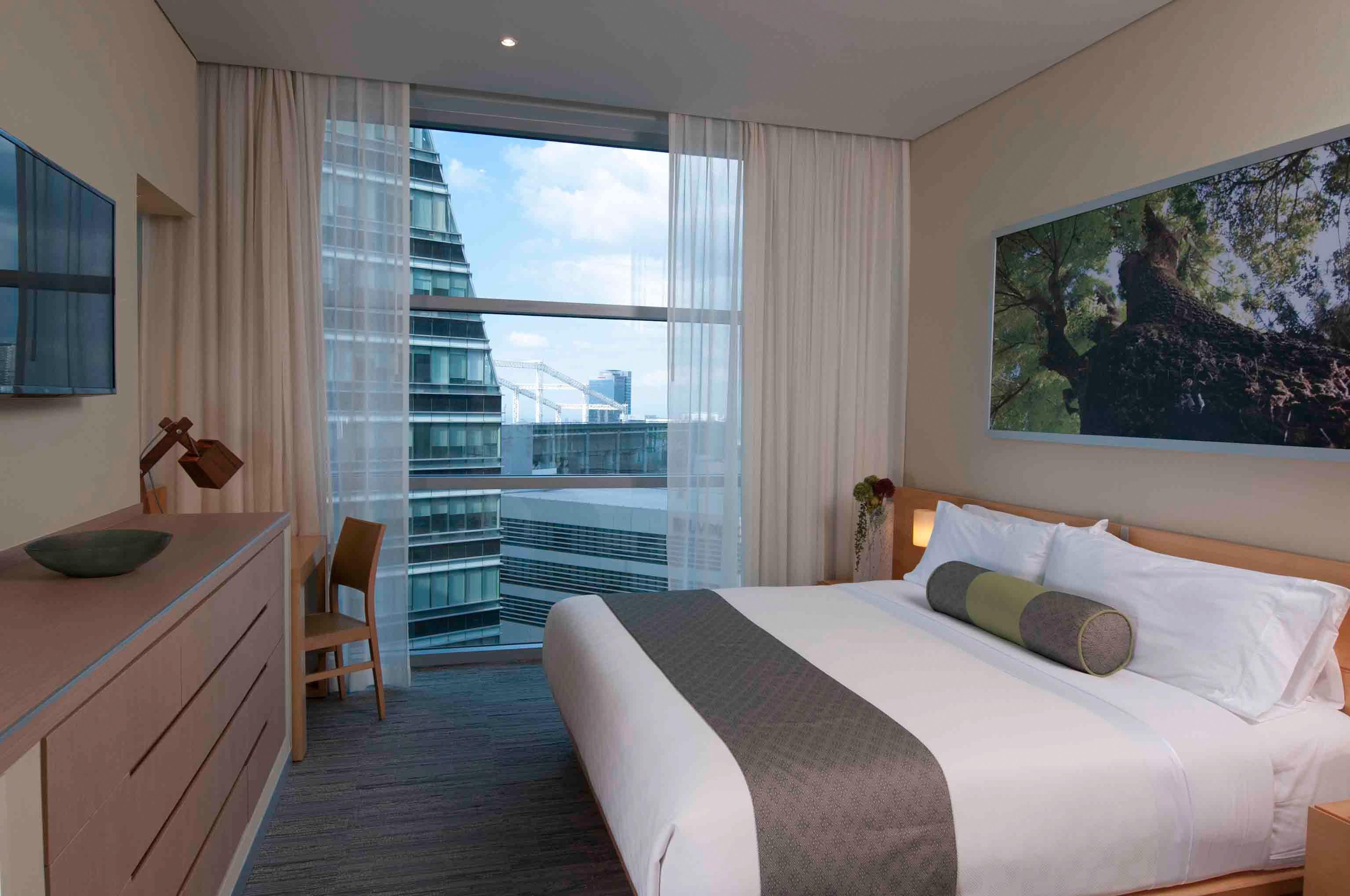 Stadia Suites Mexico City Santa Fe Buitenkant foto A bedroom at the hotel